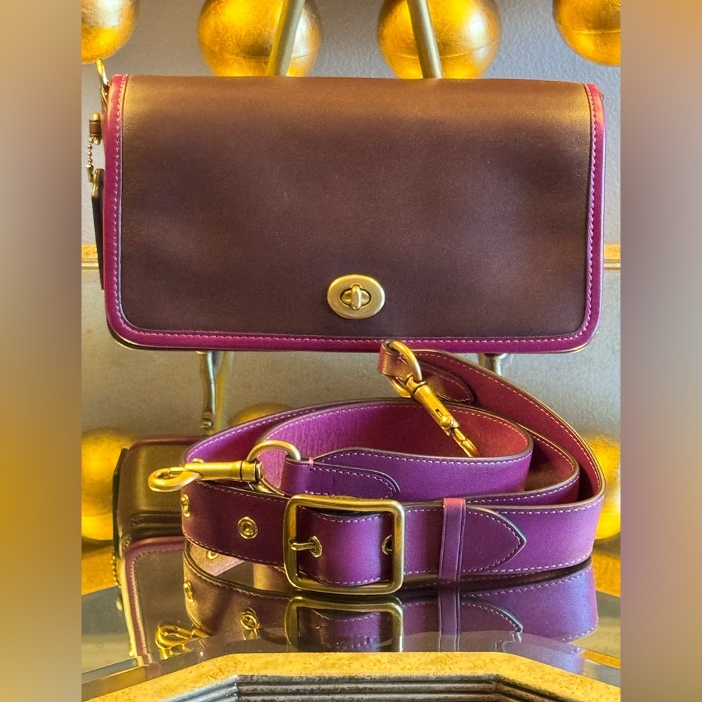 AUTHENTIC Coach Dinky Colorblock - Limited Edition GloveTanned Leather Bag - Picture 7 of 15